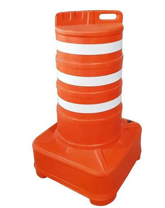 Cone Barril 110cm Base Quadrada Sinalização