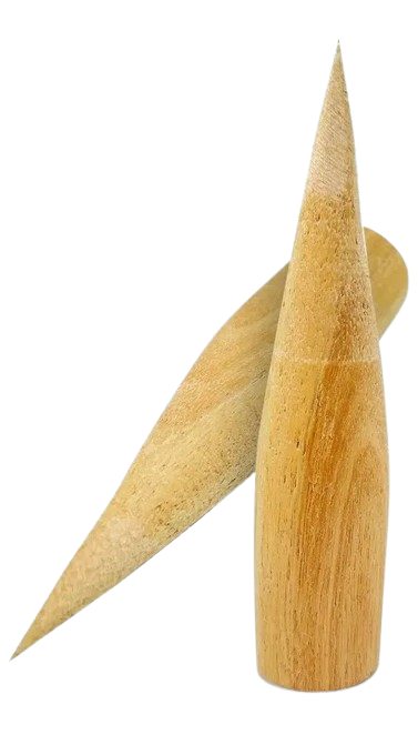 Batoque de Madeira 10cm com 10 Unidades