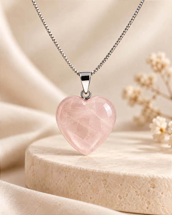 Colar de Amor - Quartzo Rosa