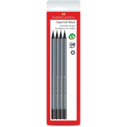 Lápis Grafite Supersoft Black