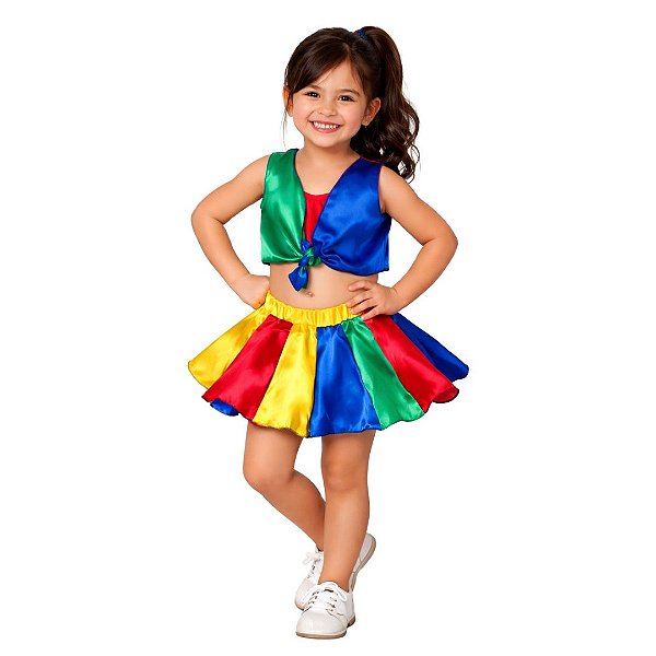 Fantasia Frevo Infantil Feminina Carnaval Festa Roupa Tradicional Regional Olinda Pernambuco Tema Folclore Estados Brasileiros