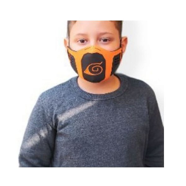 Máscara de Proteção 3D Infantil Lavavel Reutilizavel Naruto Cosplay