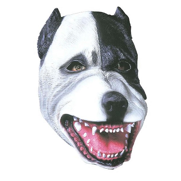 Máscara Pitbull Cachorro Pit-bull 100% Látex Rosto Inteiro Terror Halloween  Carnaval - Fantasias do Ó