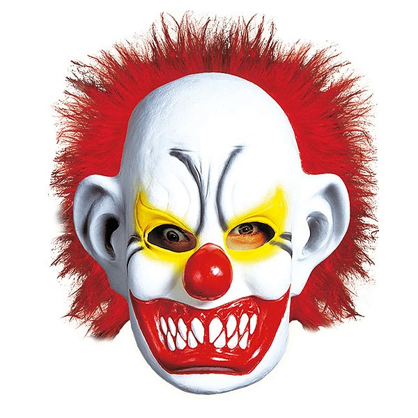 Máscara Palhaço Assassino Látex Rosto Inteiro Palhaco Cosplay Terror Halloween Carnaval