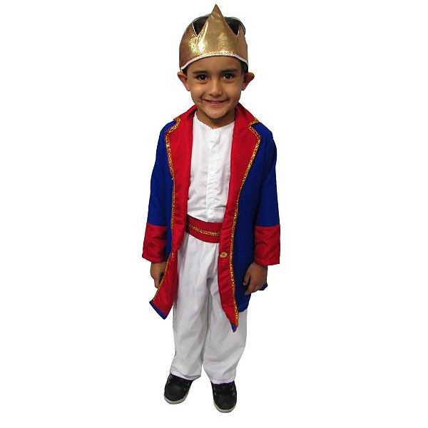 Fantasia Pequeno Príncipe Lord Completa Bebe Menino Festa Temática De Personagem Rei Mesversario Carnaval Aniversário