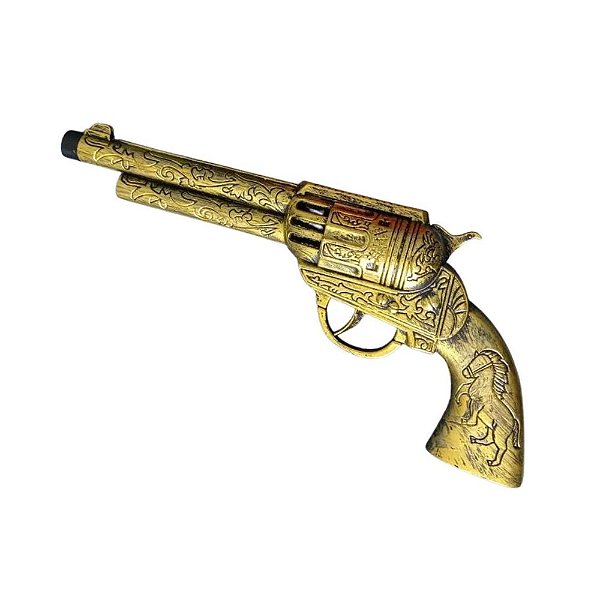 Revólver Pistola Arma de Brinquedo para Fantasia Policial Xerife Cowboy Faroeste Velho Oeste Cosplay