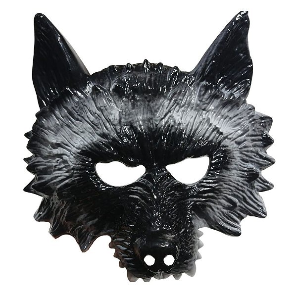 Máscara Lobo Acessório Fantasia Lobisomem Cosplay Animal Homem Lobo Festa Halloween Dia das Bruxas Noites do Terror