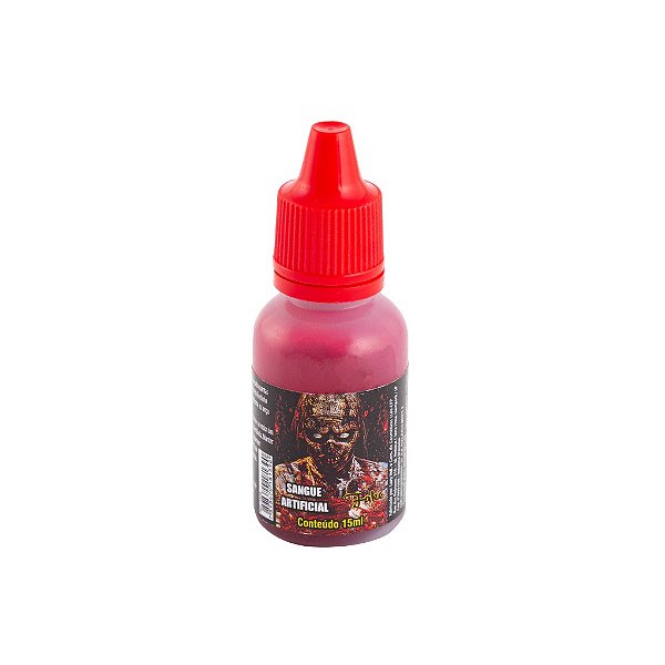 Sangue Artificial Vermelho Ferimento Falso Machucado Fake Zumbi Drácula Vampiro Cosplay Maquiagem Terror Carnaval
