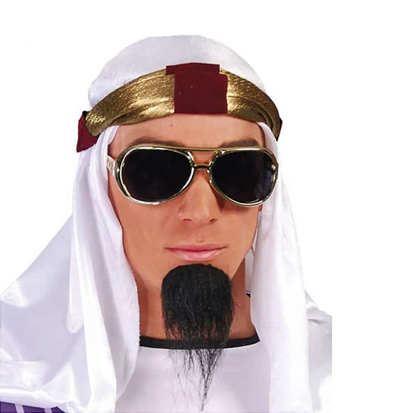 Turbante Árabe Masculino Acessório Chapéu Fantasia Sheik Sultão Muçulmano Marroquino Festa Carnaval Bloquinho