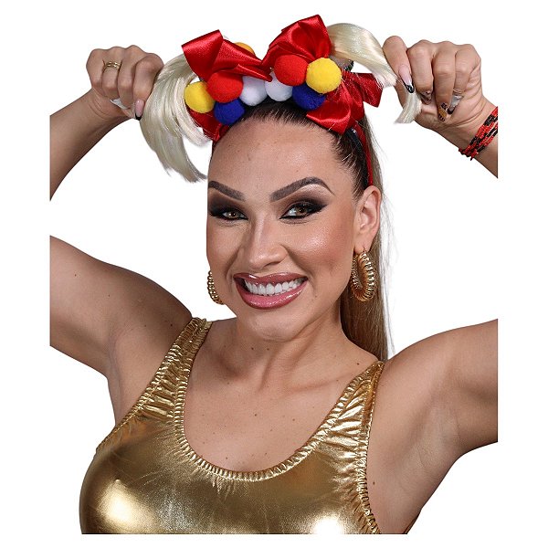 Tiara Xuxa Rainha dos Baixinhos Acessório Fantasia Festa Anos 90 Xou da Xuxa Paquita Anos 80 Retrô Carnaval Bloquinho