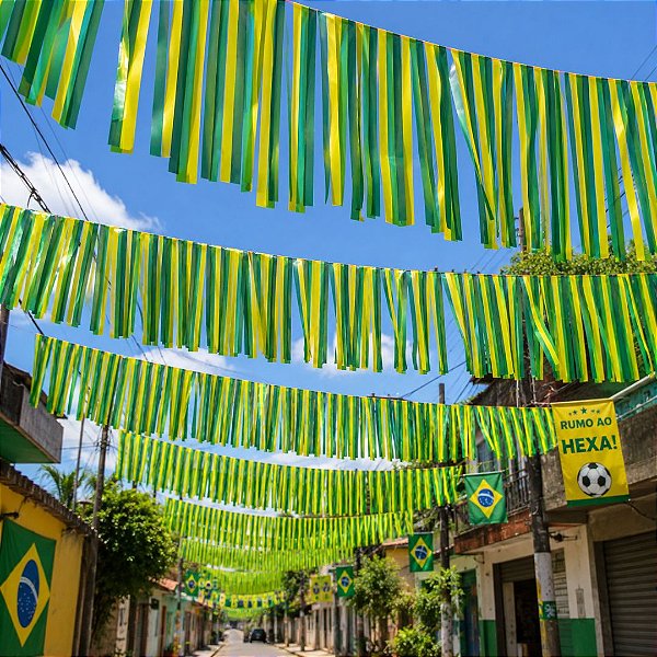 Rabiola Brasil Listrada Verde e Amarela Torcida Copa do Mundo Seleção Brasileira Jogos Olímpicos Desfile 7 de Setembro Carreata Festa Nações