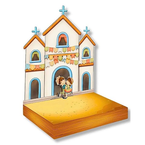 Enfeite de Mesa Festa Junina Base para Doces Decoração São João Suporte Docinhos Arraiá Caipira
