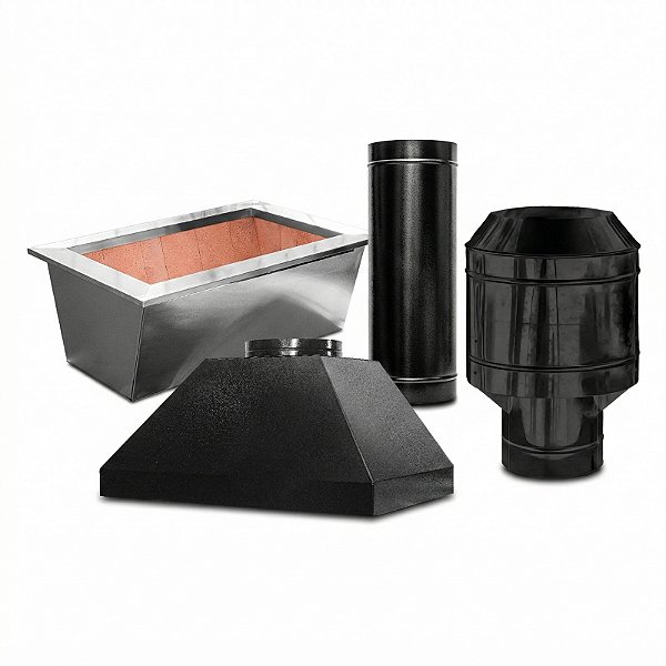 Kit Coifa e Braseiro Churrasqueira Completa