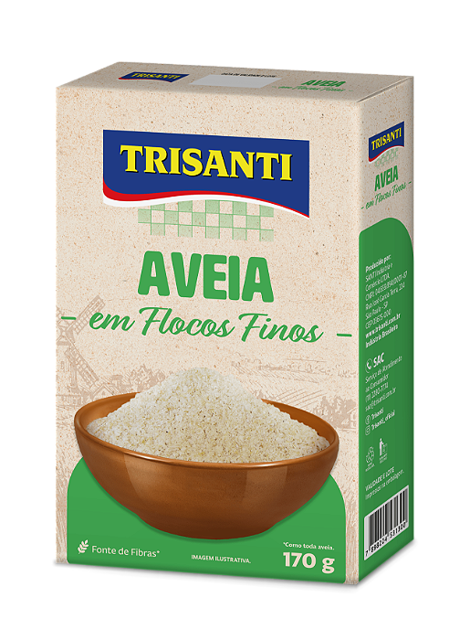 AVEIA EM FLOCOS FINOS  - TRISANTI - 170G