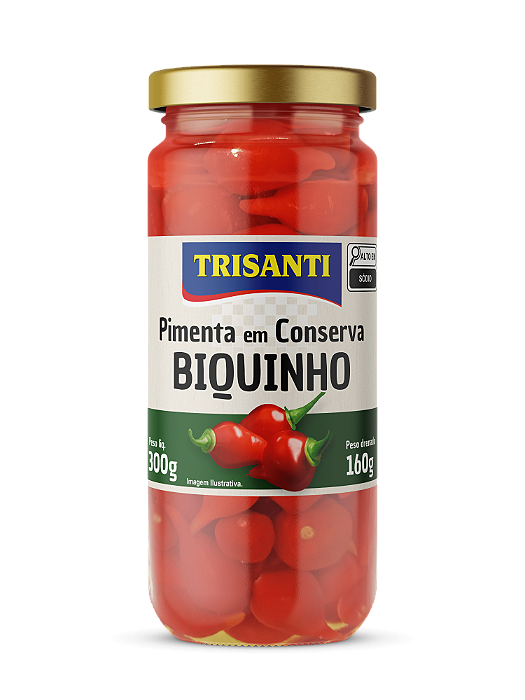 PIMENTA BIQUINHO EM CONSERVA - TRISANTI - 300G