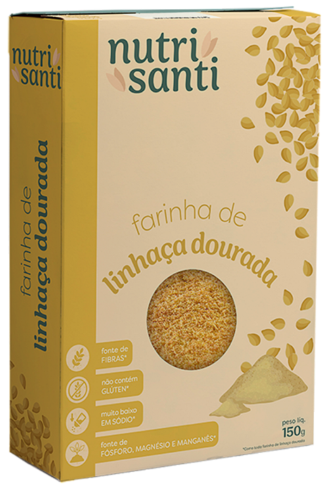 FARINHA DE LINHAÇA DOURADA - NUTRISANTI - 150G