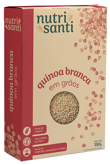 QUINOA BRANCA EM GRAOS - NUTRISANTI - 150G