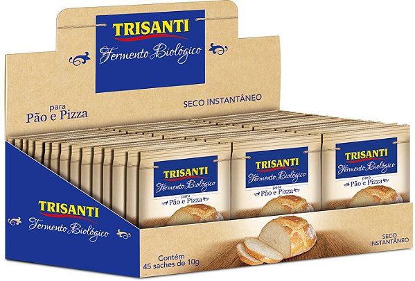 FERMENTO BIOLOGICO SECO - TRISANTI - 10G ( DISPLAY COM 45 UNIDADES )