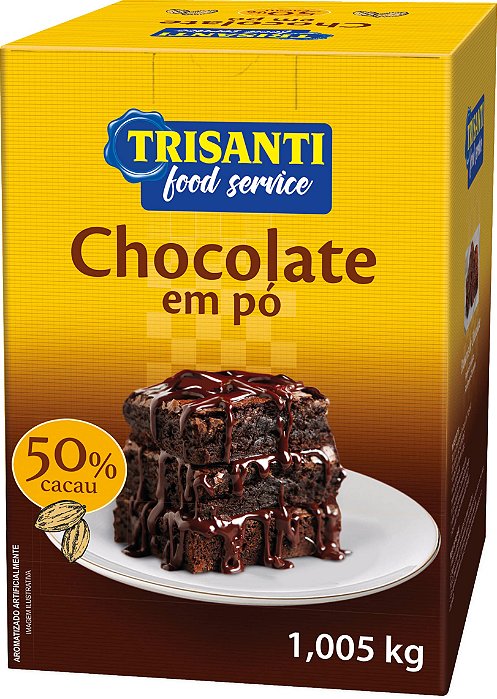 CHOCOLATE EM PO 50% DE CACAU - TRISANTI FOOD SERVICE - 1,005KG