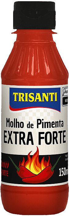 MOLHO DE PIMENTA EXTRA FORTE - TRISANTI - 150ML