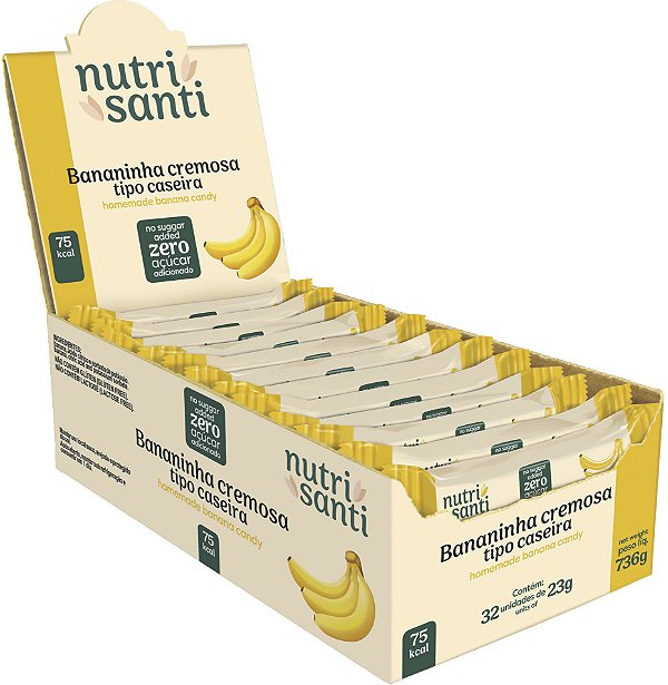 BANANINHA CREMOSA ZERO AÇUCAR - DISPLAY 32X23G