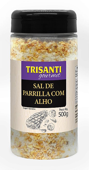 SAL DE PARRILLA COM ALHO - TRISANTI GOURMET - 500G