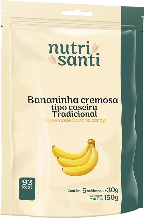 BANANINHA CREMOSA TRADICIONAL 30G - POUNCH C/ 5 UND