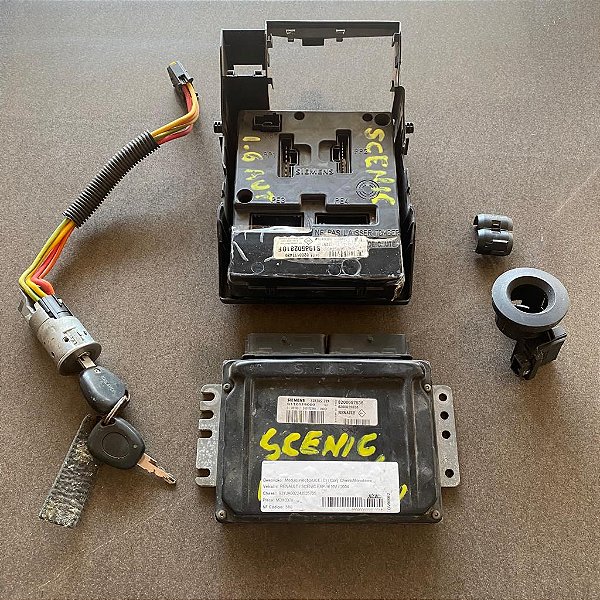 KIT CODE MÓDULO RENAULT SCENIC 1.6 16V 2004 AUTOMATICO