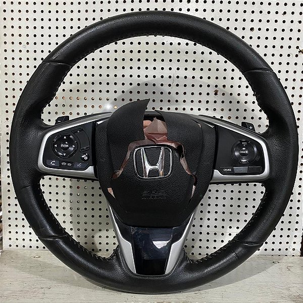 VOLANTE HONDA CIVIC EXL 2021 ORIGINAL ( COM DETALHES E BOLSA AIRBAG ACIONADA )