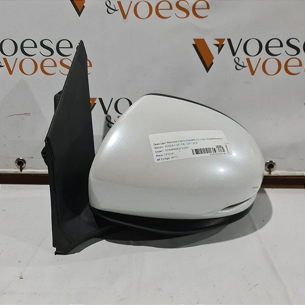 RETROVISOR ESQUERDO ELÉTRICO HONDA CITY EXL 2018 ( MODELO COM PISCA )