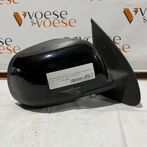 RETROVISOR DIREITO ELÉTRICO NISSAN MARCH SV 2013