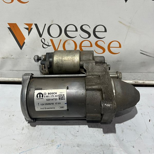 MOTOR ARRANQUE FIAT ARGO CRONOS TORO RENEGADE 1.8 2019 CODIGO FIAT 52014723
