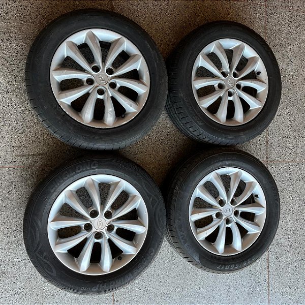 RODAS C/ PNEUS HYUNDAI AZERA 2008 ARO 17