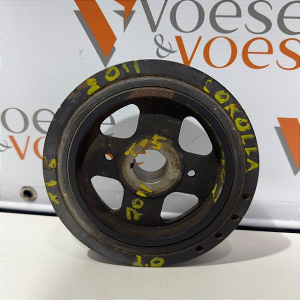 POLIA VIRABREQUIM TOYOTA COROLLA 2.0 2011 CODIGO 13470-37041