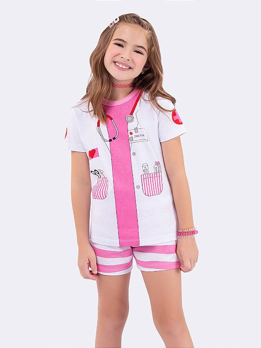 SHORT DOLL INFANTIL DOUTORA