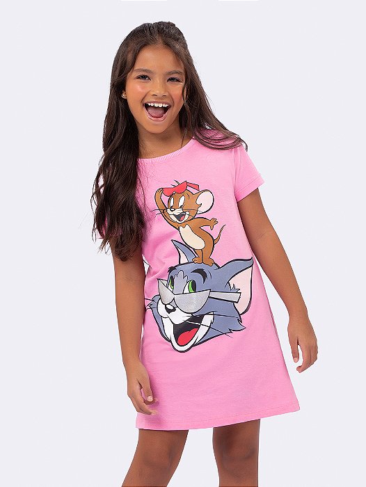 CAMISOLA MANGA CURTA TOM AND JERRY