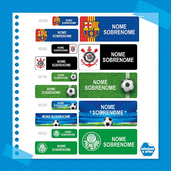 Kit Adesivo Escolar - Esportes