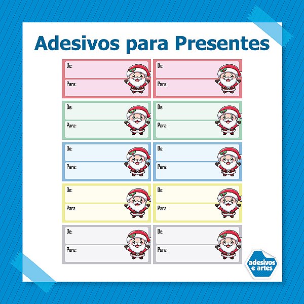 Adesivos De/Para – Tema Natal