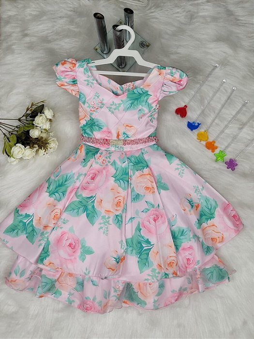 Vestido Festa Juvenil Floral BC - Cod: 2783 (4, 8, 10 e 12)