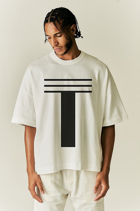 T-SHIRT " T " OVERSIZED TRAMA AFETIVA