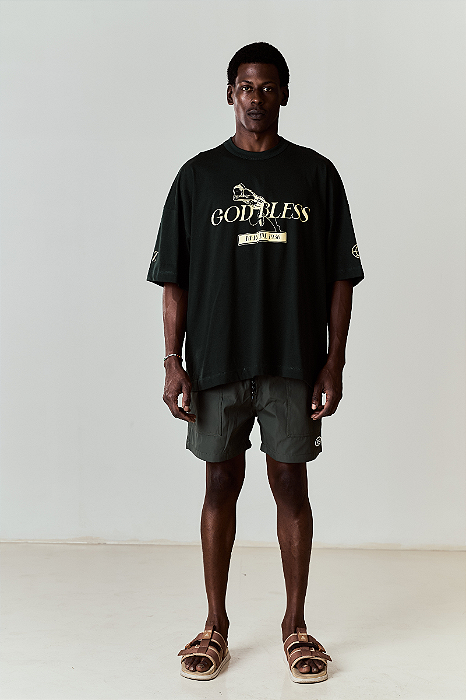 T-SHIRT DEUS ABENÇOE NOSSO CORRE