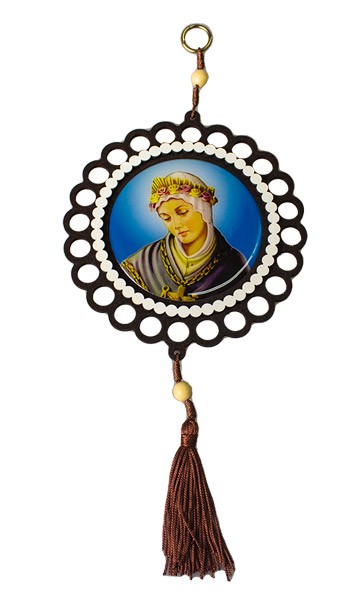 Medalhão Redondo de Porta Nsra Salette