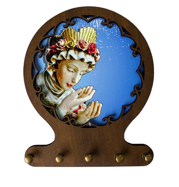 Porta Chaves Moldura Interna Nsra Salette Chorando