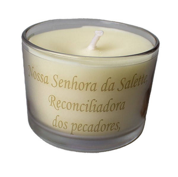Vela aromática Nsra Salette com copo