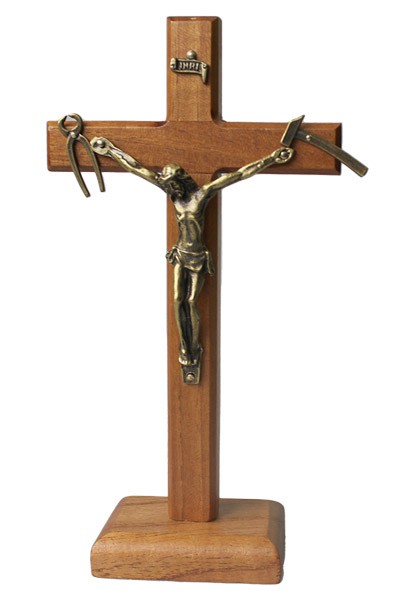 Crucifixo de parede/porta/mesa c/ suporte Nsra Salette
