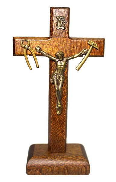 Crucifixo de Mesa Nsra Salette c/ suporte