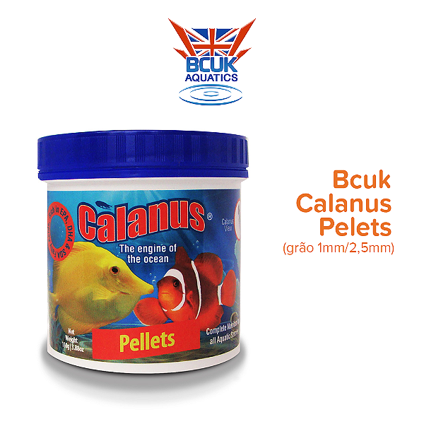 ALIMENTO BCUK CALANUS PELLETS  110G (GRAO 1MM)