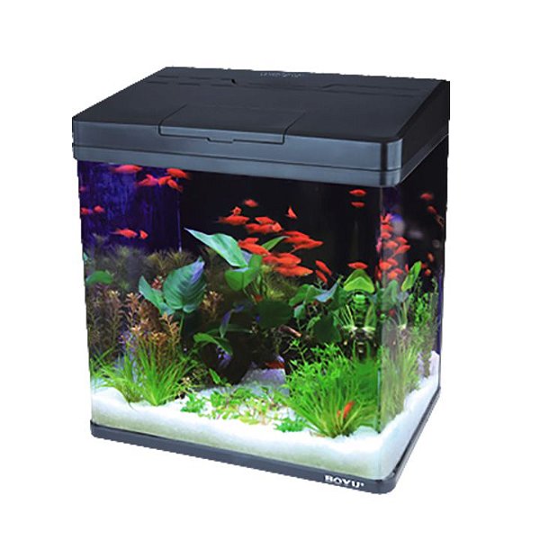 AQUÁRIO CURVO BOYU MS-420 31L PRETO 110V