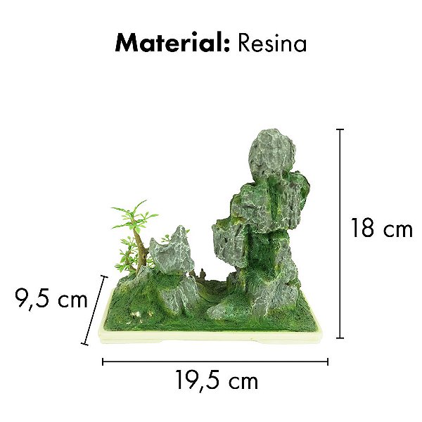 ENFEITE DE RESINA SOMA BONSAI 123