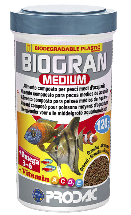RACAO PRODAC TROPICAL GRANULES  M (BIOGRAN MEDIUM)  45G